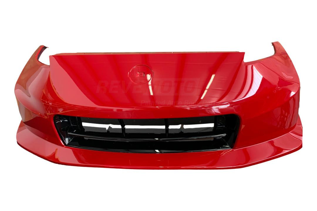 14602 - 2011-2014 Nissan 370Z (Nismo) Front Bumper Painted (OEM Only) Vibrant Red (A54) FBM231A47H_clipped_rev_1
