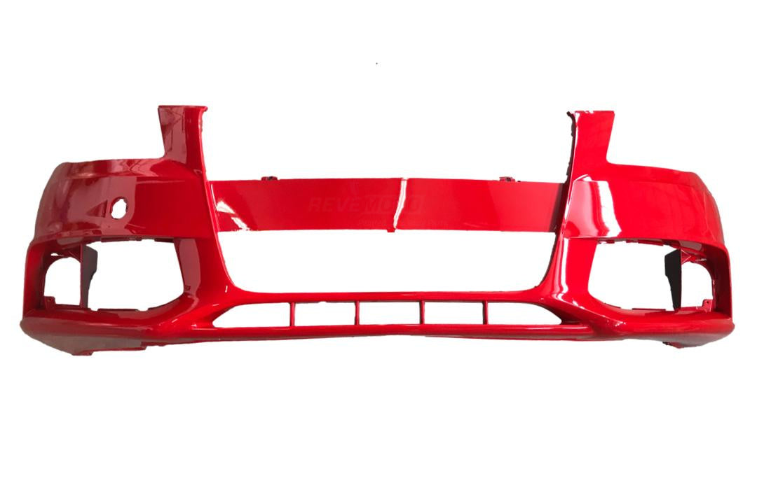 2009-2012 Audi A4 Front Bumper Painted (OEM | WITHOUT: S-Line; Headlight Washer Holes) Misano Red Metallic (LZ3M) 8K0807105GRU / AU1000162