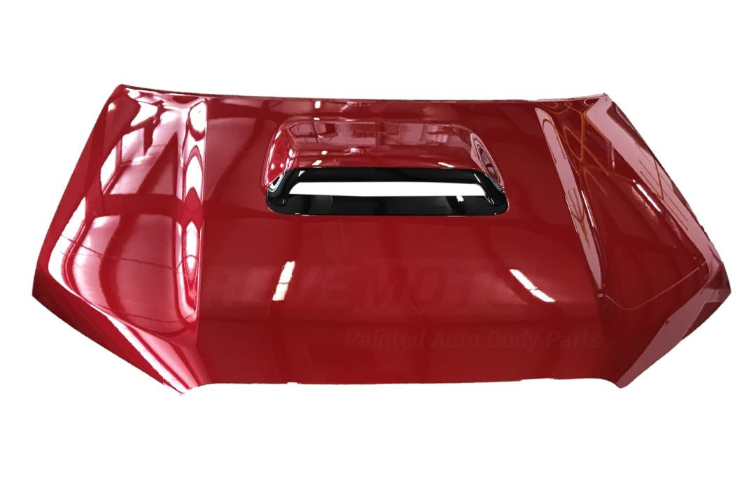 2010-2023 Toyota 4Runner Painted Hood and Scoop Conversion Kit Barcelona Red Mica (3R3) 5330135210 TO1230218