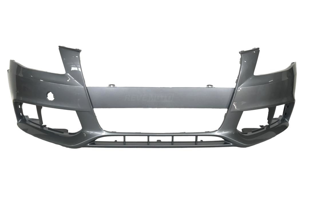 2009-2012 Audi A4 Front Bumper Painted (OEM | WITHOUT: S-Line; Headlight Washer Holes) Quartz Gray Metallic (LY7G) 8K0807105GRU / AU1000162