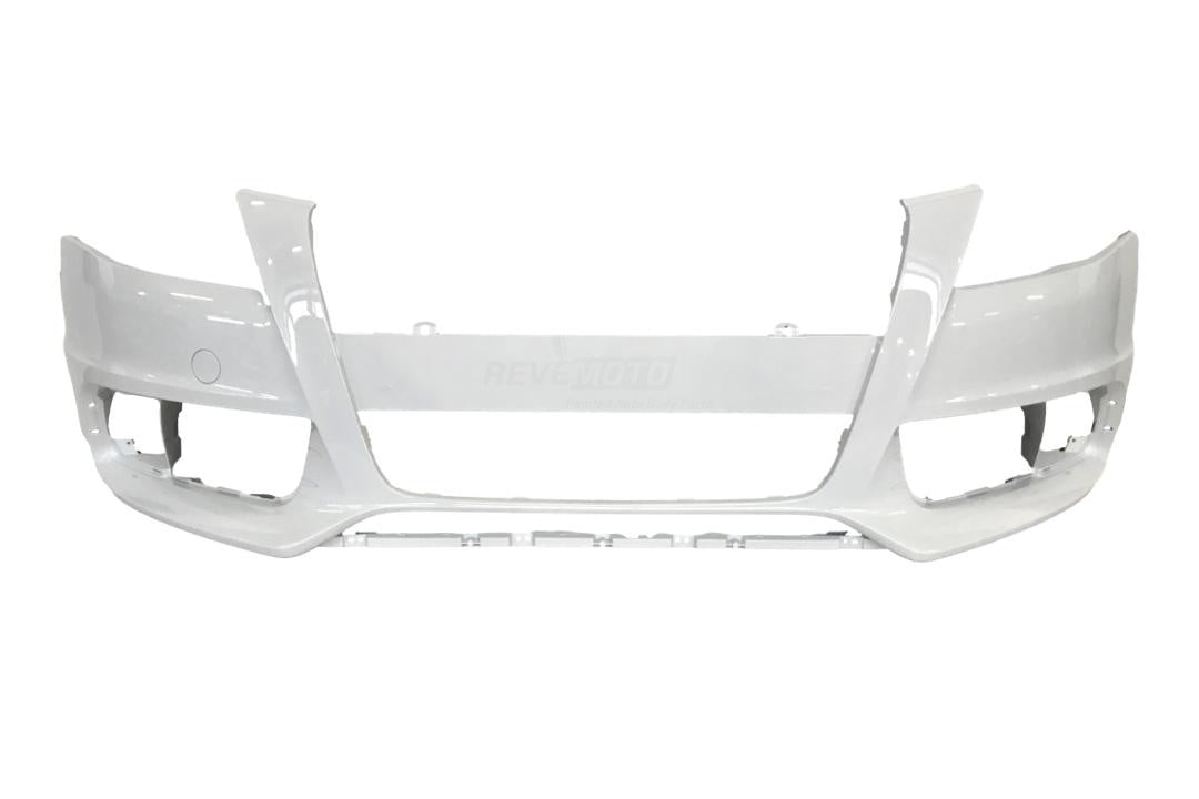 2009-2012 Audi A4 Front Bumper Painted (OEM | WITHOUT: S-Line; Headlight Washer Holes) Ibis White (LY9C) 8K0807105GRU / AU1000162