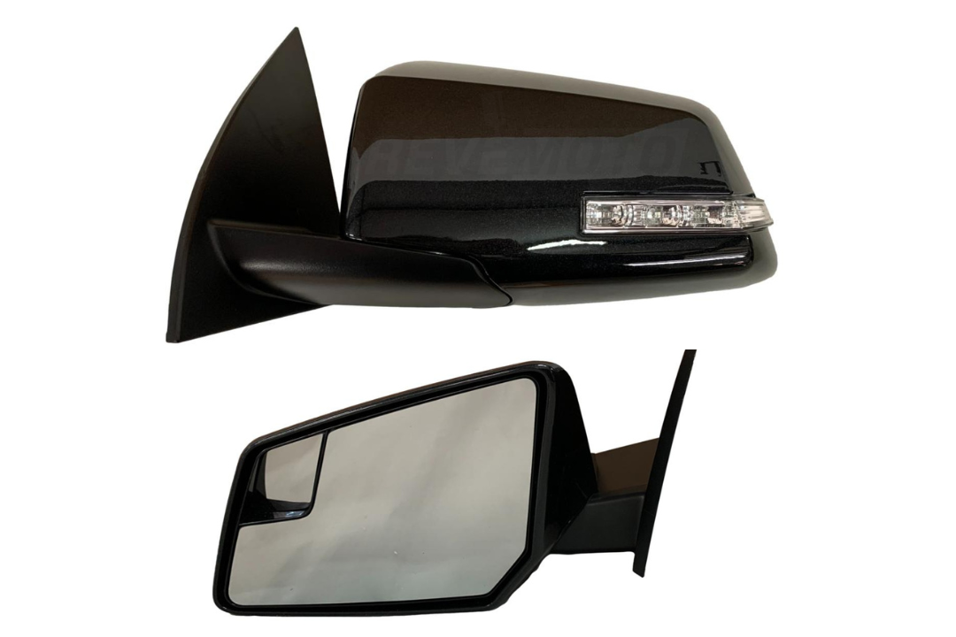 2009-2012 Chevrolet Traverse Side View Mirror Painted (WITHOUT: Power Folding | OEM) Carbon Flash Metallic (WA501Q) 22791624 GM1320383