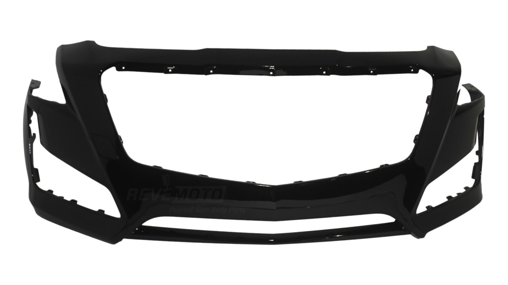 2014-2017 Cadillac CTS Front Bumper Painted (OEM | WITHOUT: Pre-Cash and Park Assist Sensor Holes) Black (WA8555) 84033411