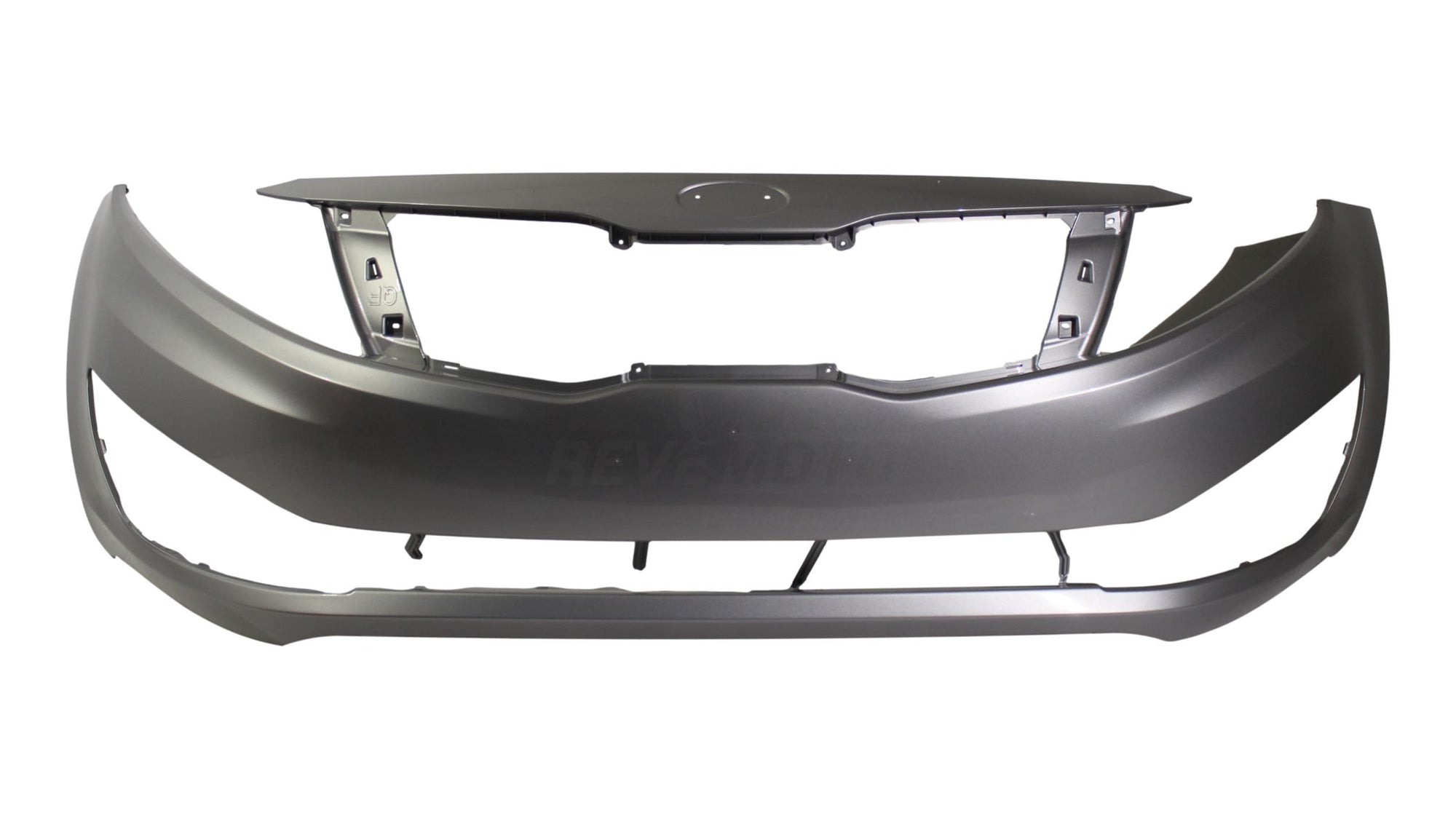 2012-2013 Kia Optima Front Bumper Painted USA Built; EX/LX Models | WITHOUT- Tow Hook Hole (Except SX Model) Bright Silver Metallic (3D) 865114C000 KI1000161