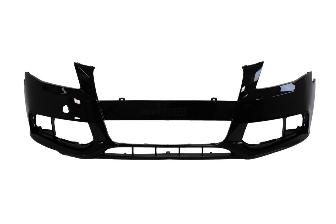 2009-2012 Audi A4 Front Bumper Painted (OEM | WITHOUT: S-Line; Headlight Washer Holes) Brilliant Black (LY9B) 8K0807105GRU / AU1000162