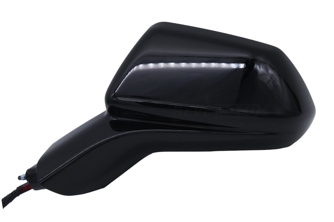 2016-2023 Chevrolet Camaro Side View Mirror Painted (Driver-Side) Black (WA8555) 84788169