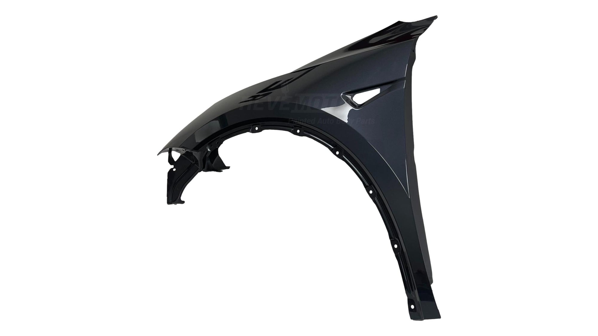 26120 - 2020-2023 Tesla Model Y Fender Painted (OEM) For Option Code BY00 and BY01 Left, Driver-Side Steel Gray Metallic/Midnight Silver Pearl (PMNG )1493451E0B
