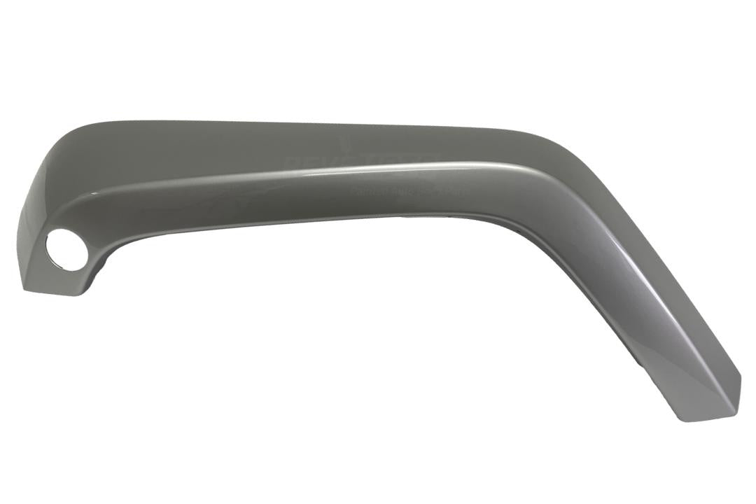 2007-2017 Jeep Wrangler Front Fender Flare Painted (Aftermarket | Driver-Side) Bright Silver Metallic (PS2) 5KC87TZZAJ CH1268108