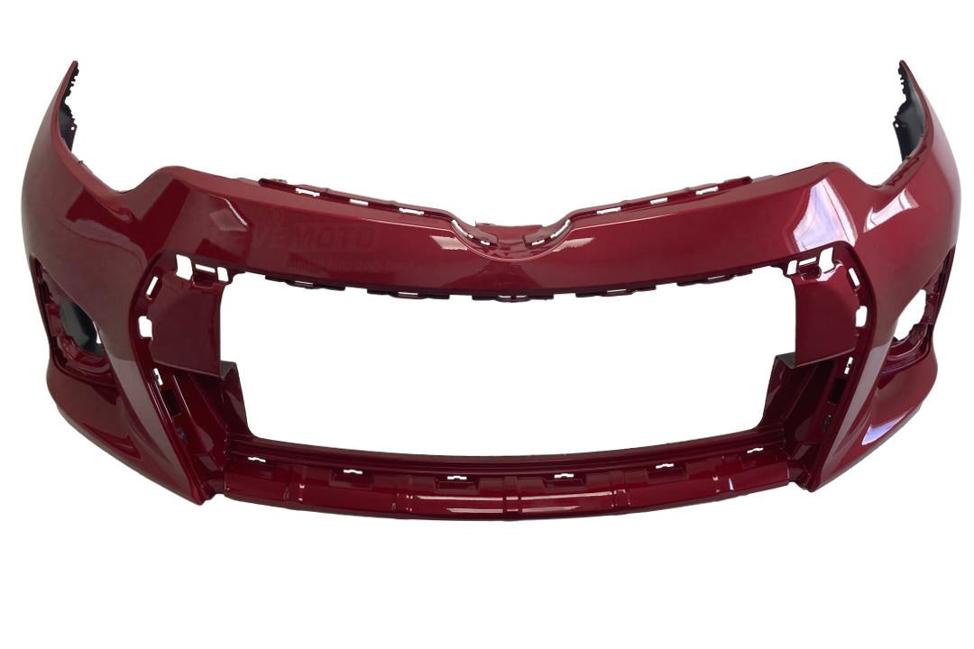 2014-2016 Toyota Corolla Front Bumper Painted (WITH: Sport Bumper, Chrome Grille Molding) Barcelona Red Mica Metallic (3R3) 5211903906