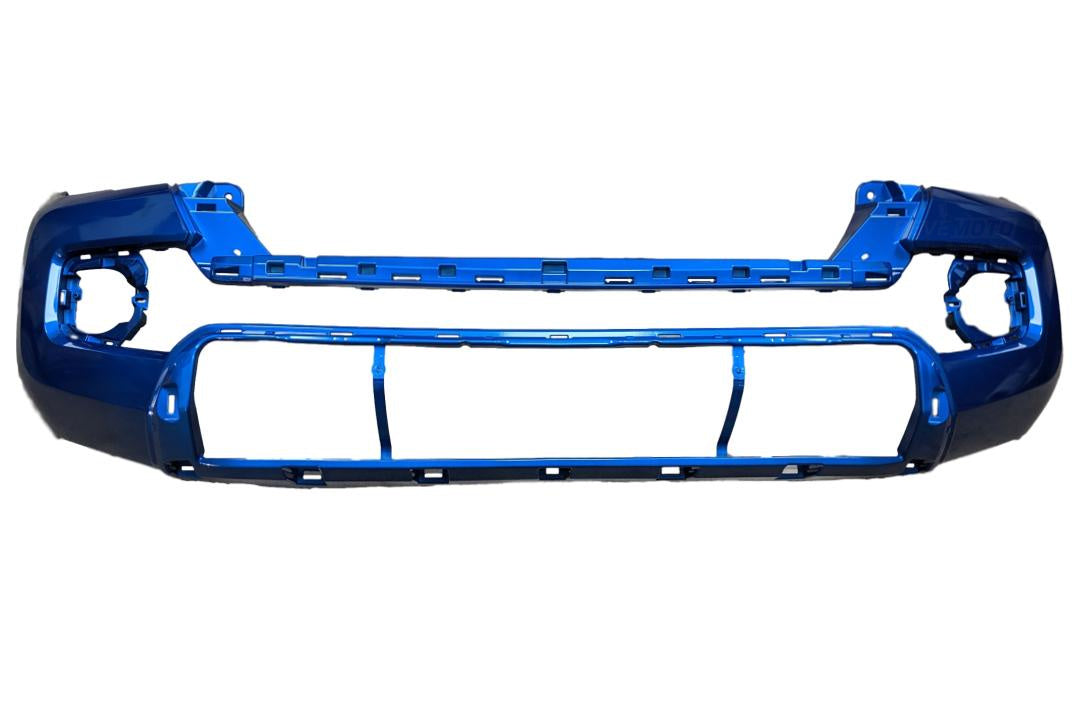 2016-2023 Toyota Tacoma Front Bumper Painted (Limited, TRD Off-Road, TRD Pro, TRD Sport, Trail Special Edition Models) Blazing Blue Metallic (8T0) 5211904907 TO1000414