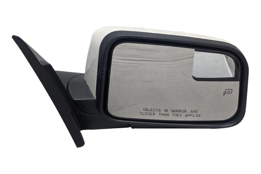 2009 Ford Edge Side Back View Mirror Painted (Passenger-side), White Platinum Pearl (UG) AT4Z17682CAPTM FO1321469 Back