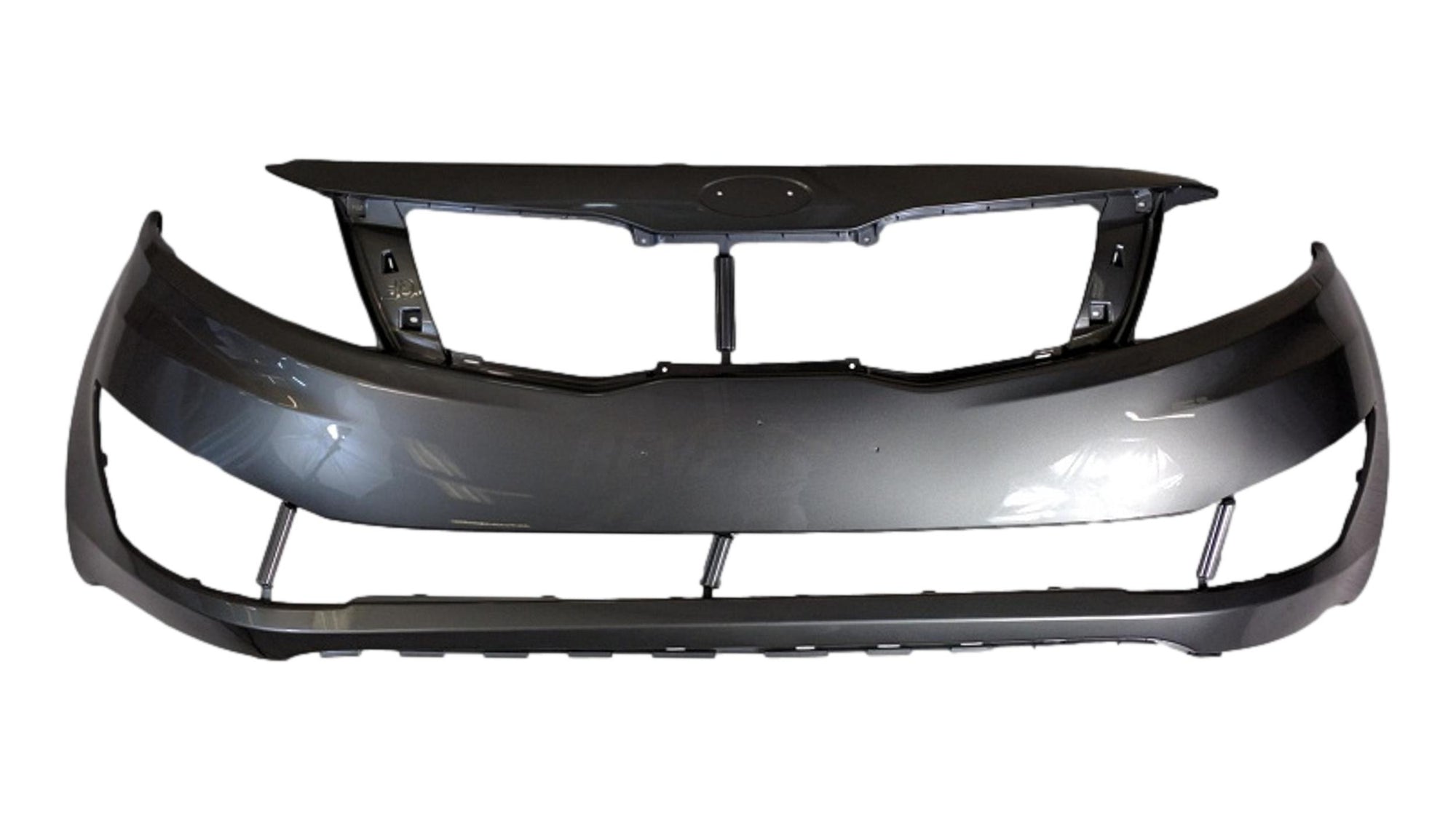 2012-2013 Kia Optima : Front Bumper Painted USA Built; EX/LX Models | WITHOUT: Tow Hook Hole (Except SX Model) Titanium Silver Metallic (IM) I 865114C000