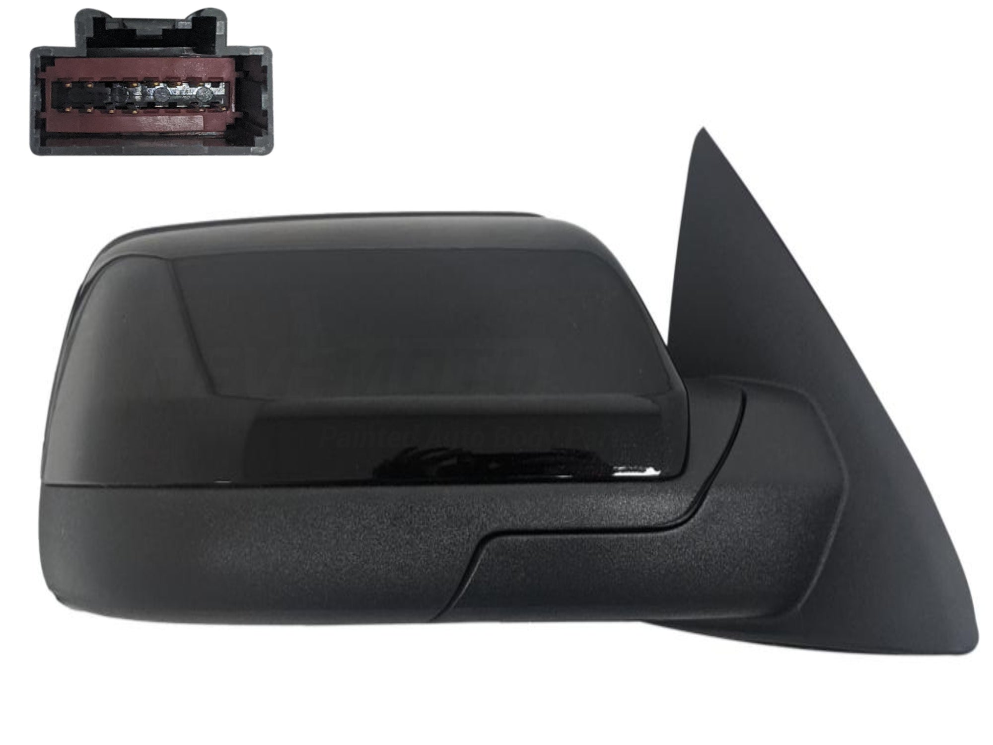 8774 2013-2019 Ford Flex Side View Mirror Passenger Side (SE, Heated, With Blind Spot Glass) Painted Agate Black Metallic (Paint Code_ UM) DA8Z17682BA