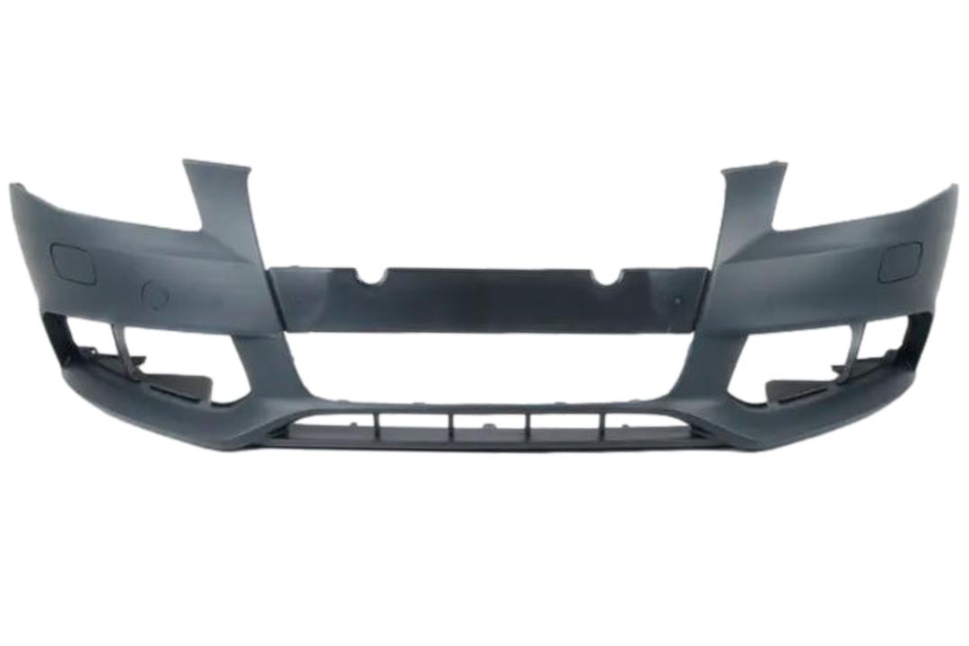 2009-2012 Audi A4 Front Bumper Painted (Aftermarket | WITHOUT: S-Line | WITH: Headlight Washer Holes) 8K0807105AGRU 
