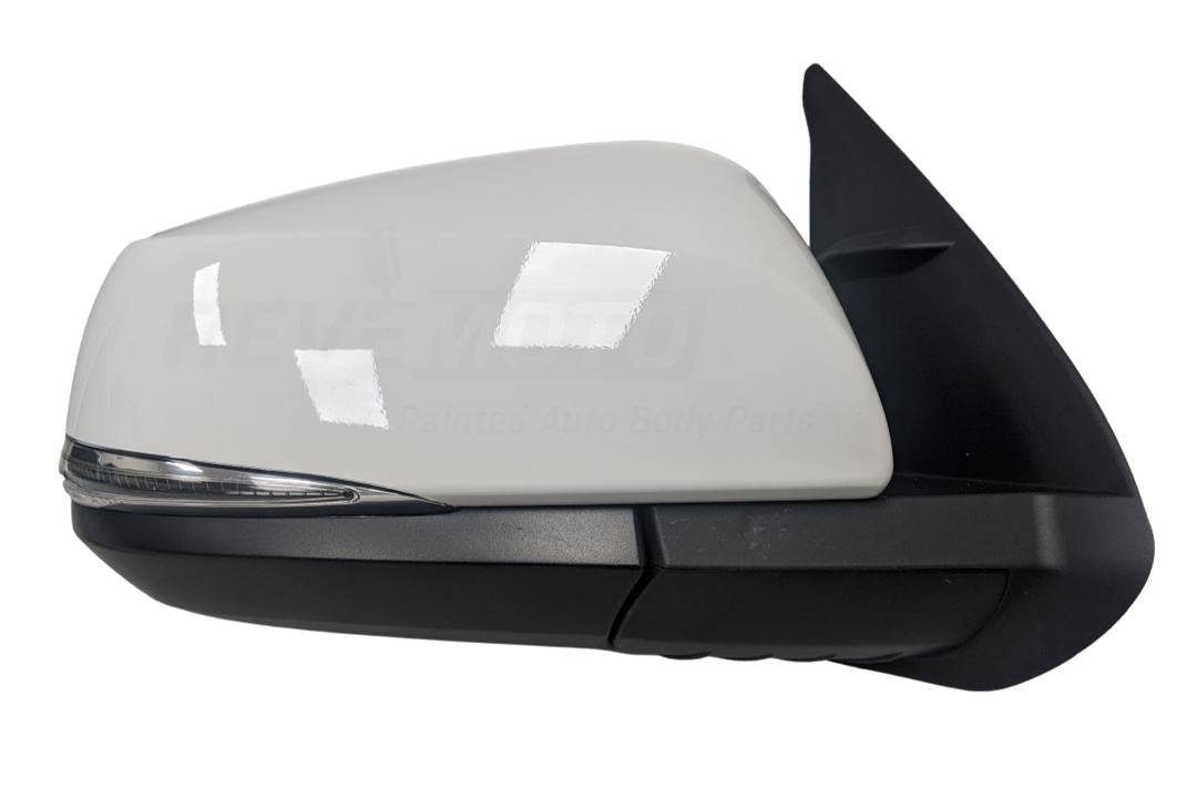 2016-2023 Toyota Tacoma Side View Mirror Painted (Passenger-Side | WITH: Blind Spot Detection) Super White 2 (040) 8791004240_TO1321350