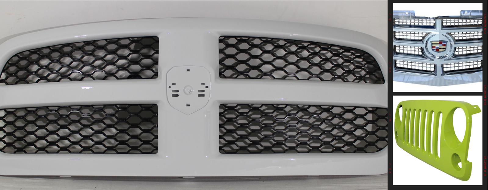 Painted Grilles, Grille Replacements & Front Bumper Accessories - ReveMoto Painted Auto Body Parts