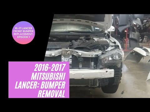 How to remove your 2016-2017 Mitsubishi Lancer Front Bumper
