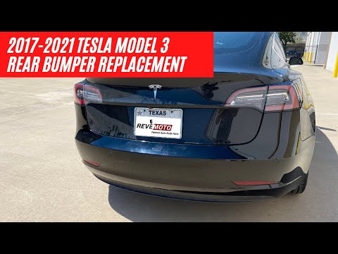 How to replace a Tesla Model 3 rear bumper & tail light | ReveMoto