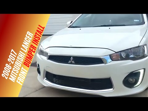 2016-2017 Mitsubishi Lancer Front Bumper Install, Video 3 of 3