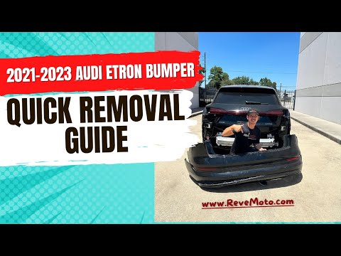 How to Remove Audi E-Tron (2021-2023) Rear Bumper: Detailed Step-by-Step Tutorial Guide | ReveMoto