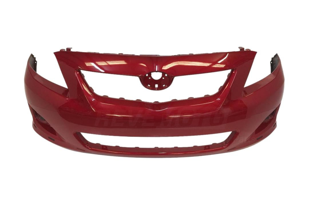 2010 Toyota Corolla Front Bumper Painted Barcelona Red Mica(3R3) Without Spoiler Hole 5211902990