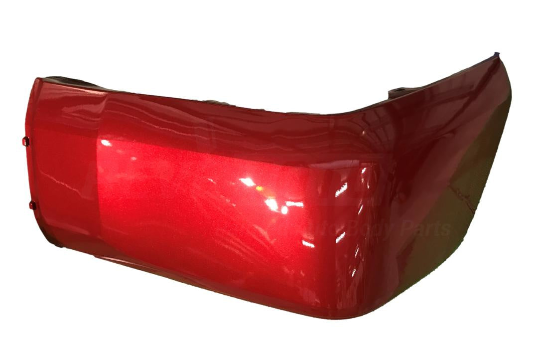 2014-2021 Toyota Tundra Rear End Cap Painted Barcelona Red Mica (3R3) WITHOUT Park Assist Sensor Holes, Left, Driver-Side 521560C030