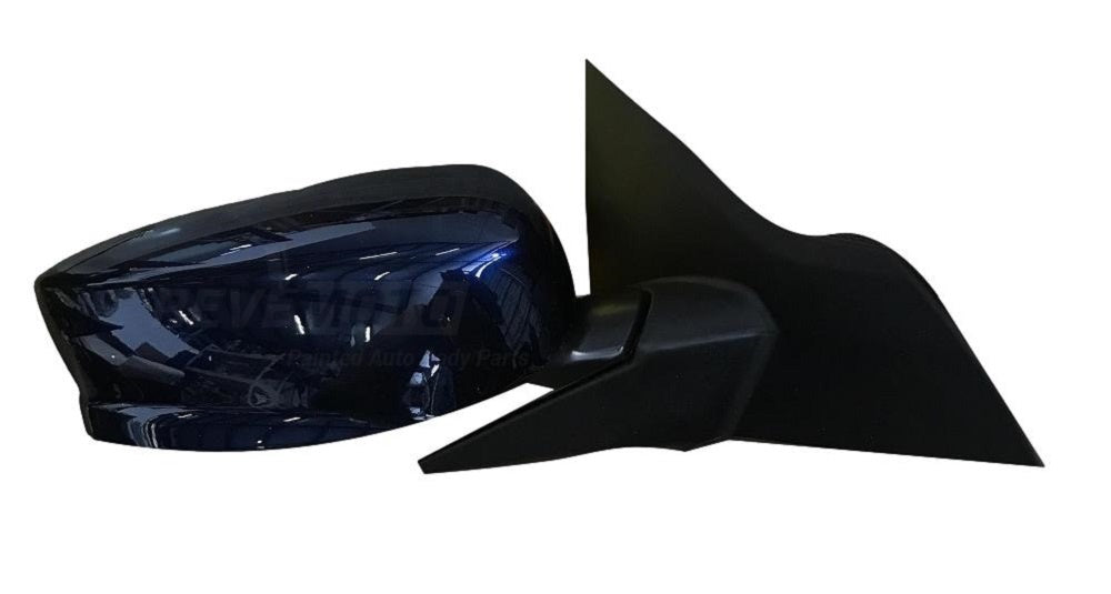 2013 Honda Accord Side View Mirror Painted (Sedan) Obsidian Blue Pearl (B588P)Aftermarket(Sedan) WITH Power,Manual Folding WITHOUT Heat, Turn Light Signal Right, Passenger-Side 76205T2FA01
