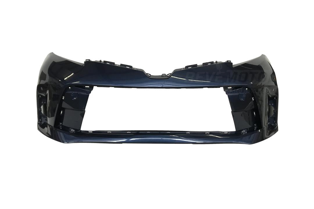 Primered Front Bumper Cover For 2018-2020 Toyota Sienna With Park Assist Sensor Cut-Outs