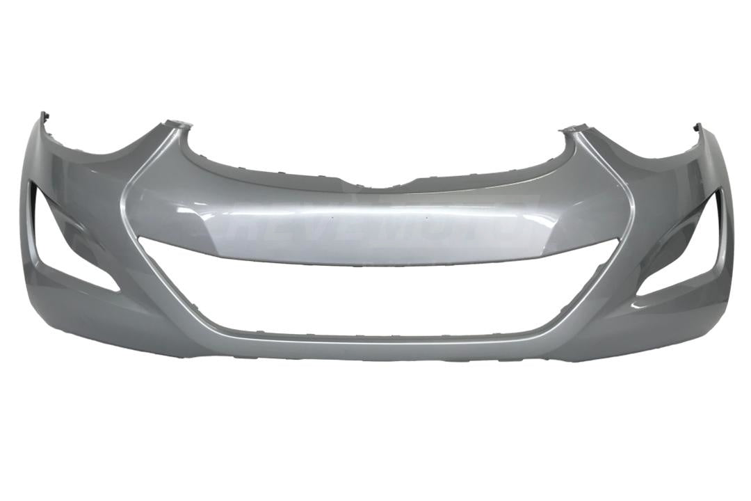 2014-2016 Hyundai Elantra Front Bumper Painted Radiant Silver Metallic (SM) (Sedan USA-Built) WITHOUT: Tow Hook Hole 865113Y500