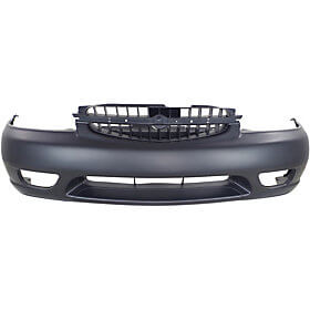 2000-2001 Nissan Altima Front Bumper Cover Primed, wo Fog Light Holes, XE GXE GLE Models NI1000175