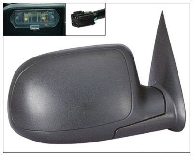 2000 Cadillac Escalade Passenger Side Mirror (Heated; Power Remote; Manual-Folding; w-o Auto Dimming Glass; w- Puddle Lamp; w-o Off-Road Pkg) GM1321249