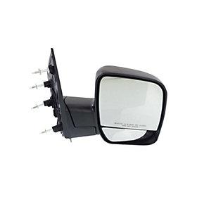 2002-2014 Ford Econoline Van Passenger Side Door Mirror (Manual; Non-Heated; w Puddle Light; Non-Towing; Manual Folding; Dual Glass) FO1321253