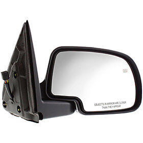 2002 Chevrolet Avalanche Driver Side Power Door Mirror Manual-Foldaway Type w Heated Glass, wo Puddle Light_GM1320251