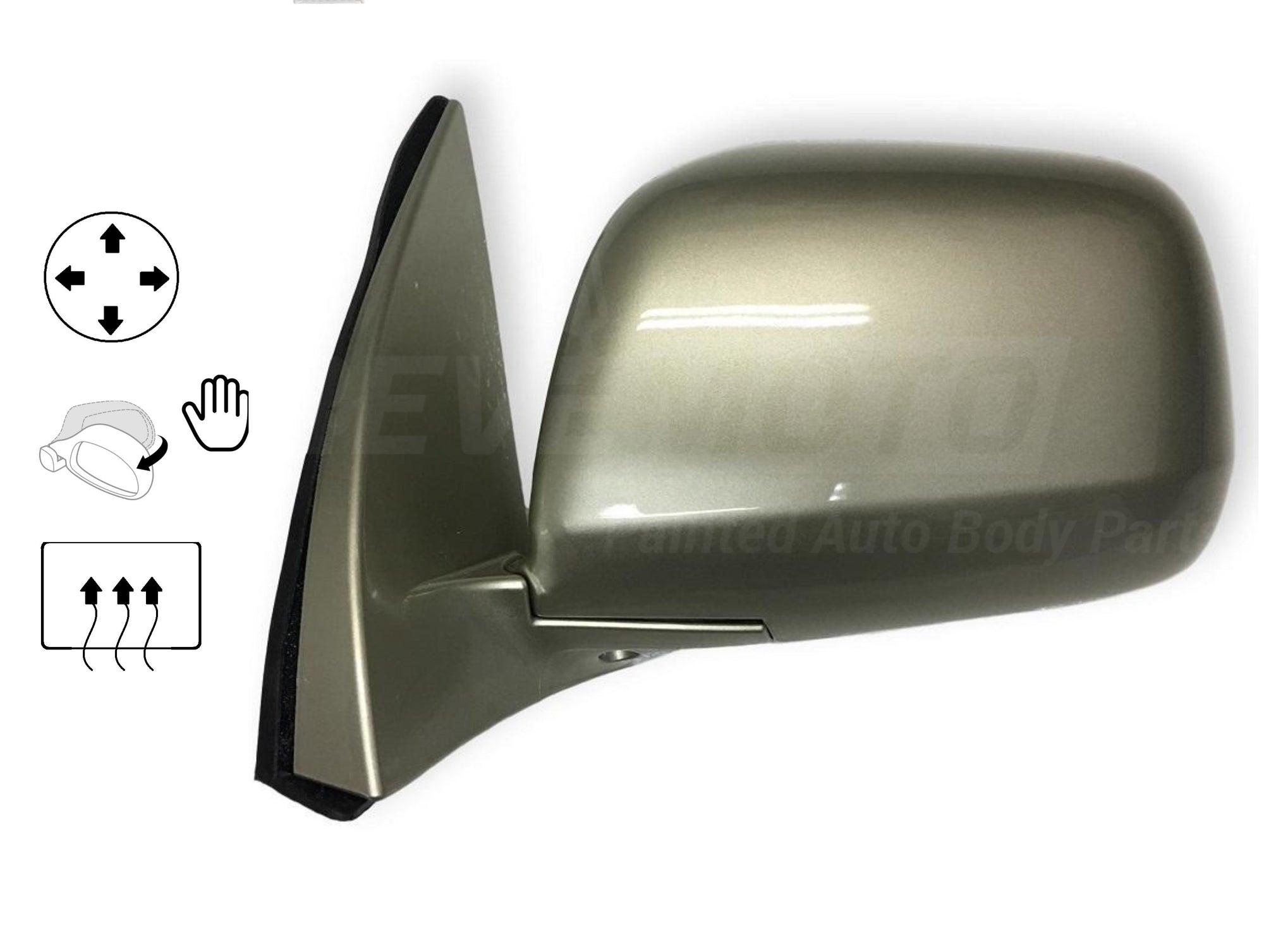 2004 Toyota Highlander : Side View Mirror Painted