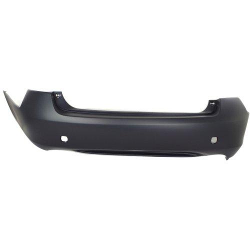 2006-2007 Lexus GS300 GS350 GS430 GS450H Rear Bumper Cover Without Parking Sensor Holes, Primed and Ready to Paint