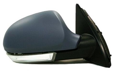 2006-2010 Volkswagen Passat Side View Mirror (Heated; w/ Puddle Light; w/o Auto Dim; Driver-Side) - VW1320121