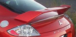 2008 Mitsubishi Eclipse Spoiler (Fits Coupe) Post Mount WITH Light Painted Liquid Silver Metallic (A33, CUA10033, PSA)