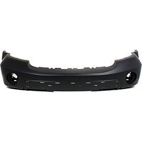 2009 Dodge Durango Front Bumper, With Fog Light Holes, Without Tow Hook Holes, Without Chrome Insert Holes, Painted Brilliant Black Pearl (PXR)