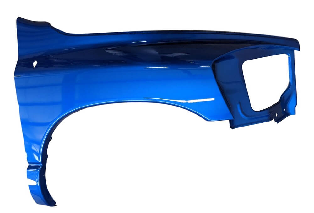2007 Dodge Ram Passenger Side Fender Painted Electric Blue Pearl (PB5), 1500, 2500, 3500, Part # 55276986AB