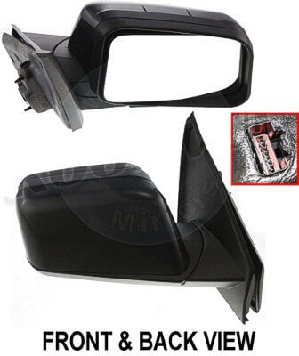 2008 Ford Edge Passenger Side Door Mirror (Heated; w/ Puddle Light; w/ Memory; Power; Manual Folding) FO1321367