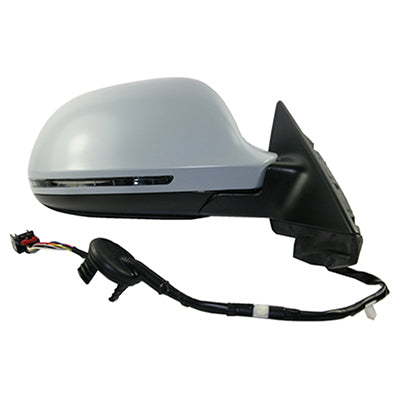 2009-2013 Audi A3 Passenger Side Power Door Mirror w Heated Glass wo Auto Dimming Glass Non-Folding Type AU1321109