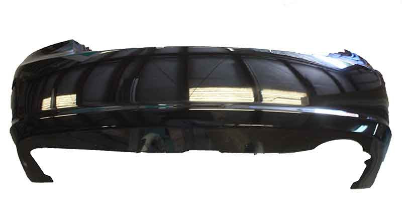 2007 Kia Spectra Rear Bumper Painted Ebony Black (Paint Code: EB)