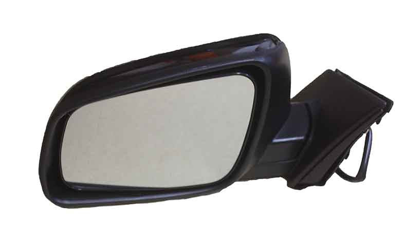 2009 Mitsubishi Lancer Side View Mirror Painted Tarmac Black Pearl, Paint Code: X42 (back view)