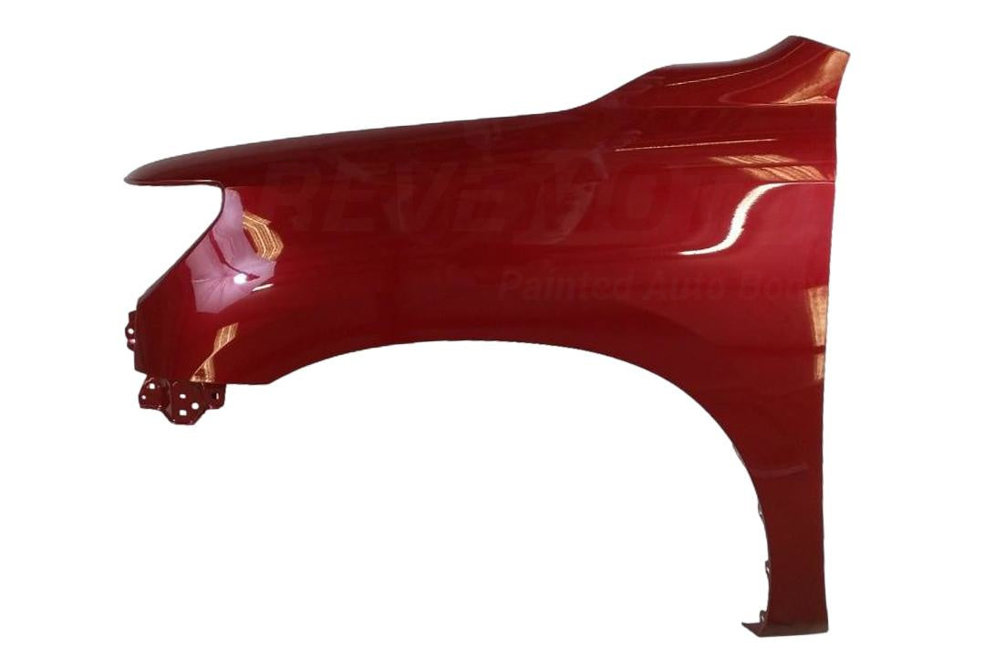2008-2022 Toyota Sequoia Driver Side Fender Painted Barcelona Red Mica (3R3) WITHOUT Antenna Hole Left, Driver-Side 538020C170 