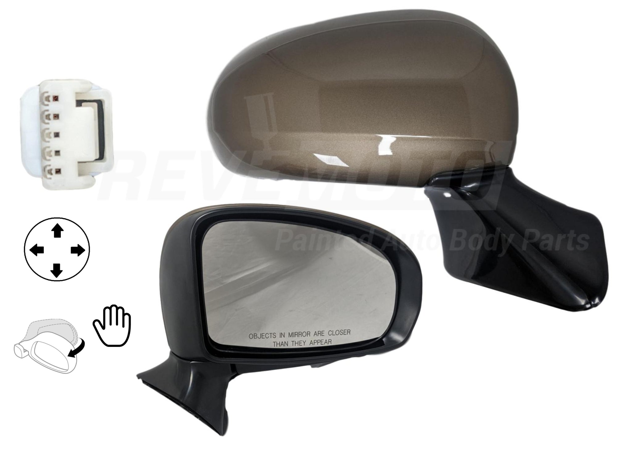 2010 Toyota Venza : Side View Mirror Painted