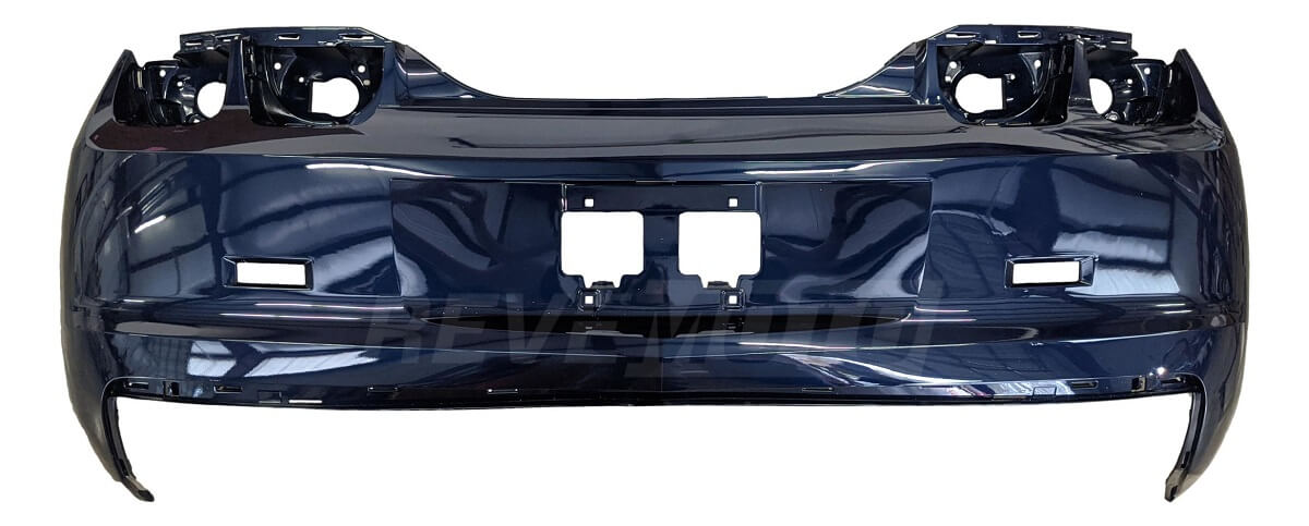 2013 Chevrolet Camaro Rear Bumper Painted Berlin Blue Metallic (WA122V) / Convertible/Coupe: w/o Park Assist Sensor Holes SKU: 22766176