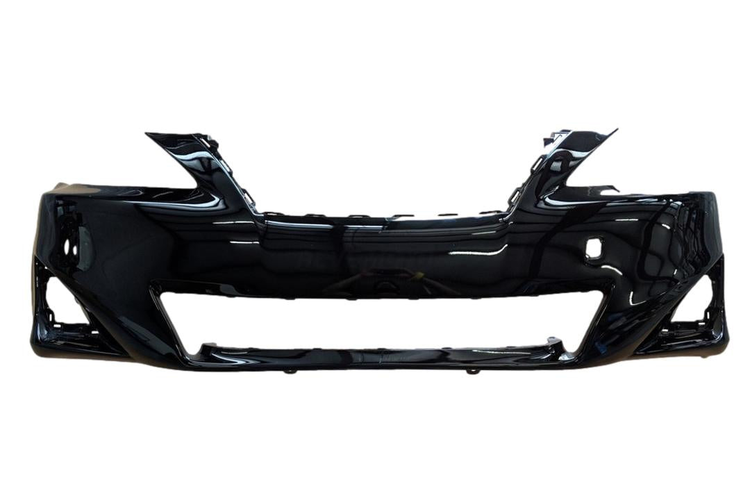 2011-2013 Lexus IS350 Front Bumper Painted_Obsidian_212_WITHOUT: Sport, Headlight Washer Holes, Park Assist Sensor Holes_ 5211953979_ LX1000212