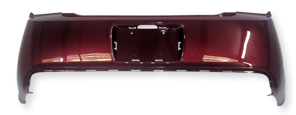 2011 Chevrolet Malibu Rear Bumper, Chrome License Plate Holes Painted Red Jewel Tintcoat Metallic (WA301N)_ 25919219