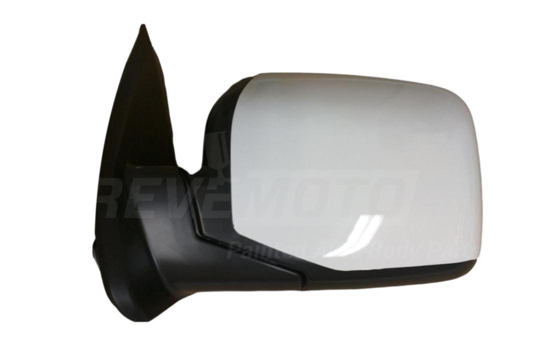 2009-2015 Honda Pilot Side View Mirror Painted_Taffeta_White_NH578_EX/EX-L/LX/Touring Models | WITH: Power, Manual Folding | WITHOUT: Heat, Memory, Turn Signal Light_Left, Driver-Side_ 76258SZAA01ZA_ HO1320265