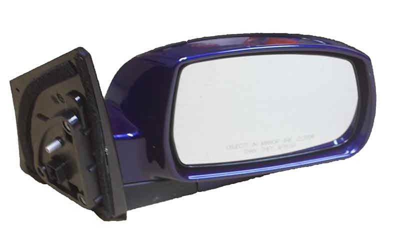 2010 Hyundai Tucson Side View Mirror Painted Ash Black Mica (TCM), Right, Passenger-side, Limited Model, Heated, w_ Turn Signal, Power, Manual Folding 876202S050